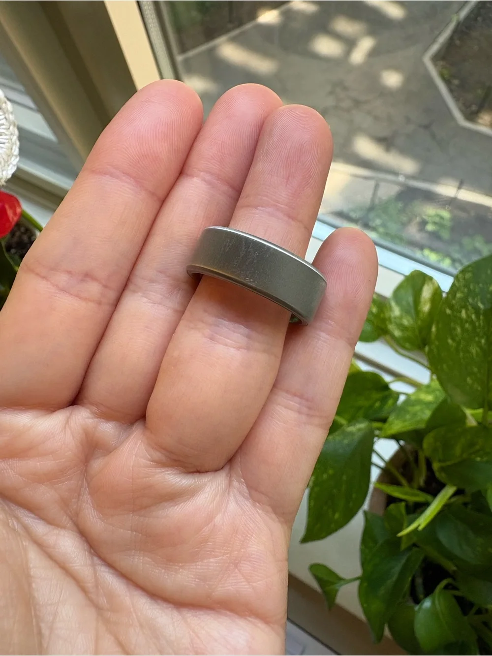 Oura Ring 4 Brushed Silver size 7